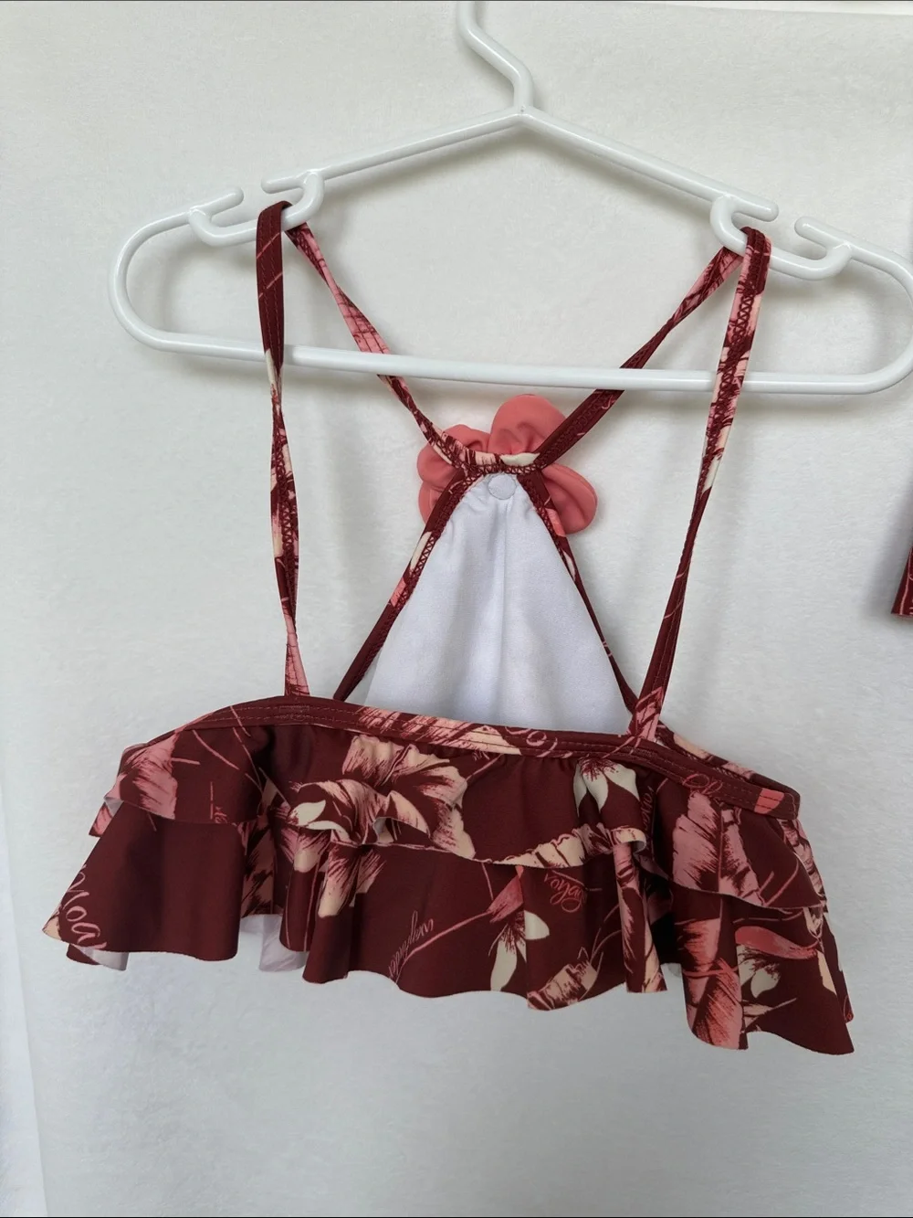 Janie and Jack Maroon Disney’s Moana Ruffle Girls' Bikini Set